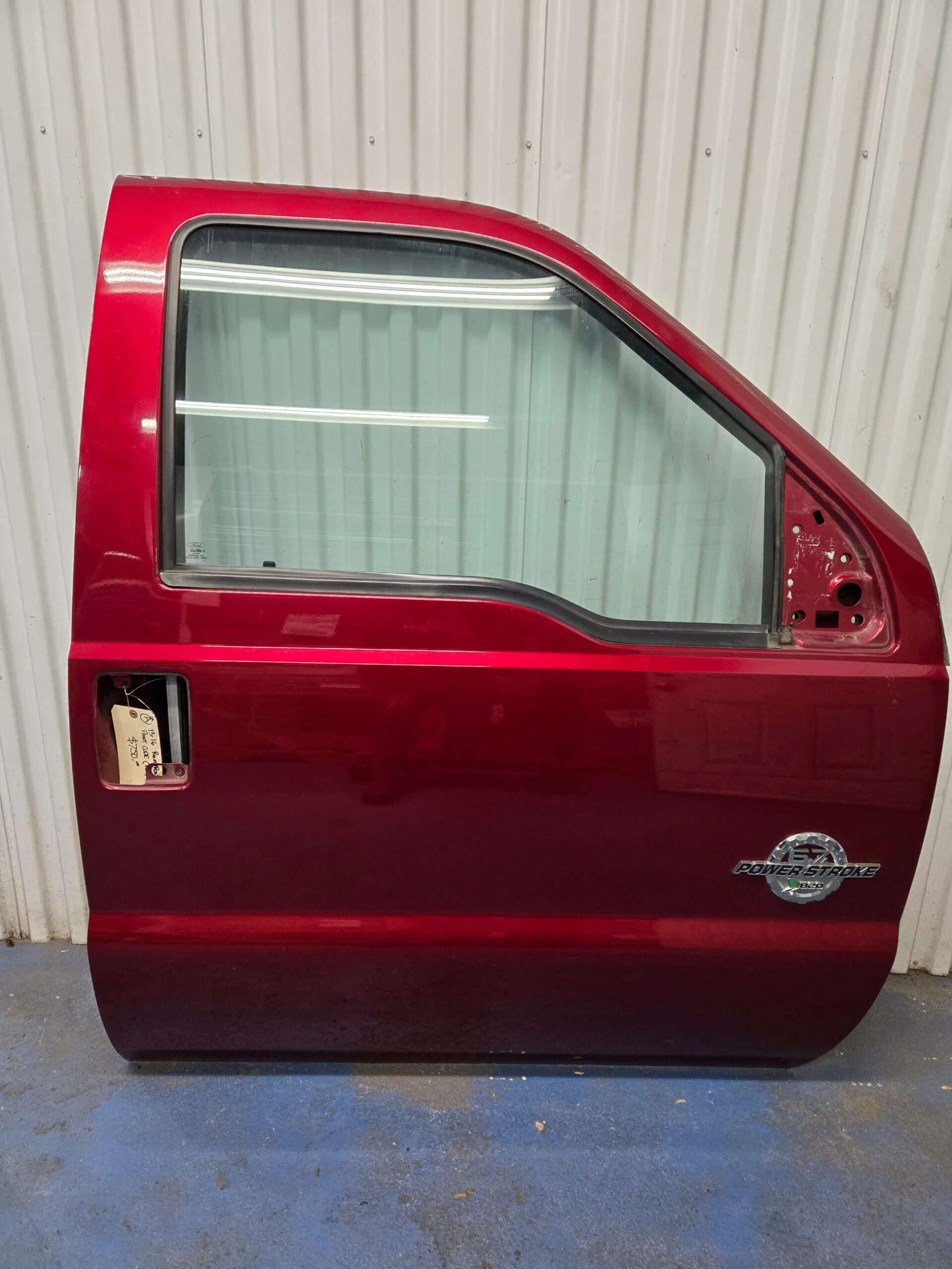 2013-2016 Ford F250 F350 F450 F550 Super Duty Front Passenger Right Door w/ Power Window, Ruby Red Paint Code (RR)