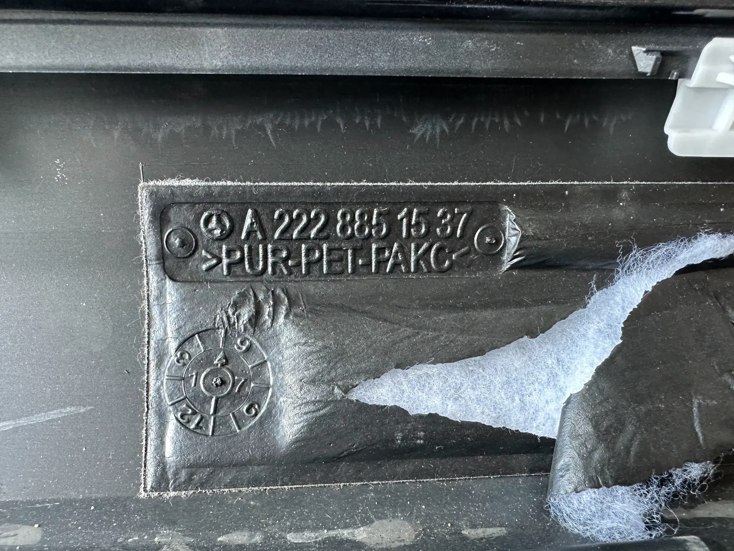 Second image of Mercedes-Benz S-Class W222 Left Sill Panel Obsidian Black 9197 NEW